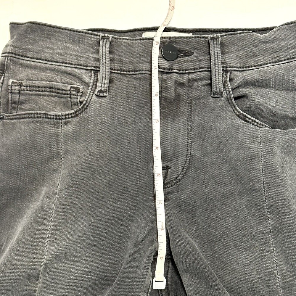 FRAME Denim Womens Size 23 Le Nouveau Straight Split Frey Hem Jeans Woodland - Picture 10 of 16